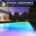 thumbnail image 3 of Jinsinto LED Pool Light Submersible Light, RGB Multicolor 16 LEDs, External Seal Ring, Suction Cup and Magnet, LED Pond Light for Party, 3 of 4