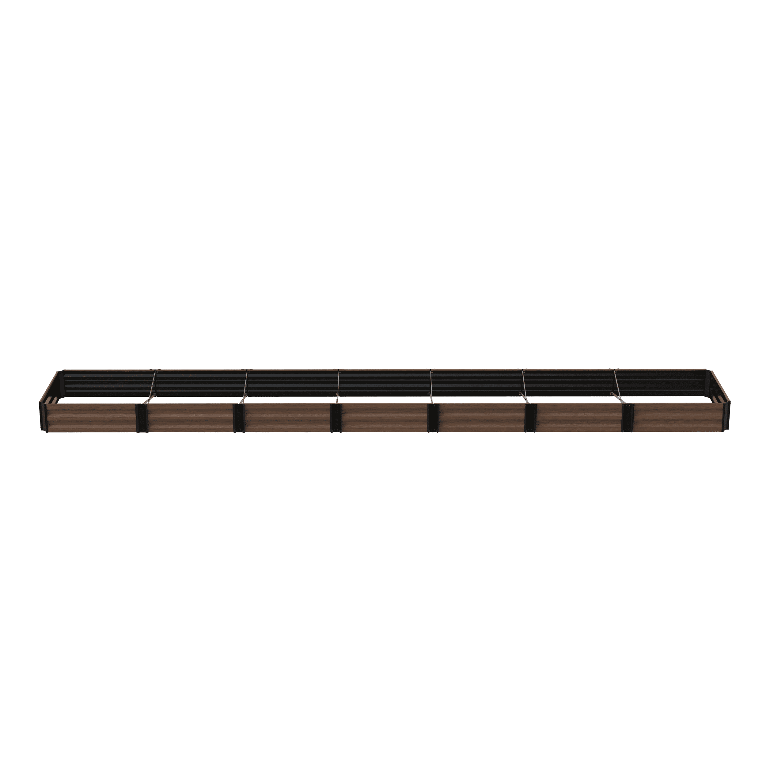 Panacea Expandable Raised Garden Bed - Rust Resistant Steel, Outdoor - 36 in Square, Brown
