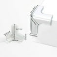 thumbnail image 3 of 3D Corner Guards for Baby Proofing, T-Shaped Edge Protectors for Furniture, Glass Tables, Desks & Cabinets - Soft Silicone Bumpers for Sharp Corners, Clear Safety Guards (Universal Fit), 3 of 4