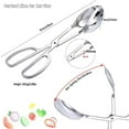 thumbnail image 4 of Buffet Tongs, Artrylin 2-PACK Stainless Steel Buffet Party Catering Serving Tongs Thickening Food Serving Tongs Salad Tongs for Kitchen Buffet Party Cake Bread Kitchen Tongs, 4 of 10