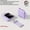 Purple-15W, variant on 10000mAh Power Bank with 22.5W Super Fast Charging, 4-in-1 Detachable Cable & LED Light, Portable Phone Charger for Travel