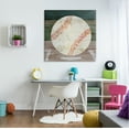 thumbnail image 3 of Stupell Industries Rustic Baseball on Field Abstract Painting Gallery Wrapped Canvas Art Print Wall Art, 36 x 36, 3 of 8