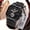 Black shell gold surface, variant on Men's watch, high-end quartz watch, trendy sports style, fashionable and versatile men's wristwatch, stylish and trendy watch