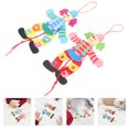 thumbnail image 1 of OULII 2Pcs Wood Clown Puppet Interactive Toy for Home Play and, 1 of 4