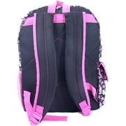 Hello Kitty Plants Black/Pink Medium Backpack 14 inches for age 5 years and Older