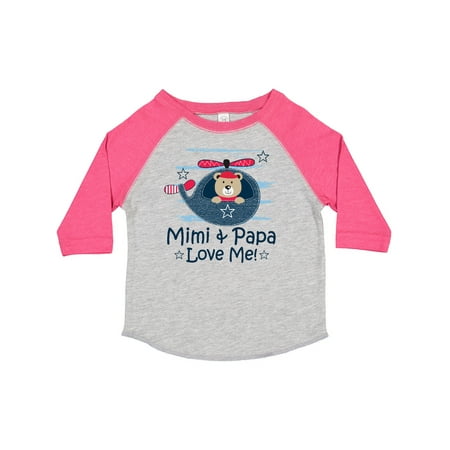

Inktastic Mimi and Papa Love Me Boys Gift Toddler Boy Girl T-Shirt