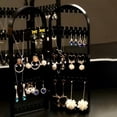 thumbnail image 5 of Clearance Rack under $5 Foldable Black Earrings Display Stand With 120 Holes Jewelry Organizer And Storage Rack, 5 of 8