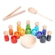 thumbnail image 5 of Bolas para pequeños en tazas, juguete Montessori, 7 colores, juego de clasificación de colores, juego de mesa, juguete de aprendizaje preescolar CUTICAT Bolas en Copas, 5 of 8