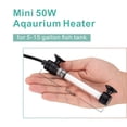 thumbnail image 2 of Hygger 50W Mini Inline Quartz Glass Aquarium Heater With External Controller Adjustable Submersible Betta Fish Tank Thermostat For 5-15 Gallon, 2 of 4