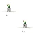 thumbnail image 3 of Advancent Plantas suculentas artificiales en macetas - Pata colgante gris única para llamar la atención Type8 NO8, 3 of 6
