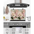 thumbnail image 5 of nqOlkjepod Large Induction Cooktop Protector Mat 28.5"x20.5", Pink Spring Floral Stove Top Covers for Electric Stove, Vintage Flowers Retro Botanical Stove Burner Cover Mats, Glass Top Stove Cover, 5 of 8