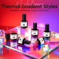 thumbnail image 5 of modelones Color Changing Gel Nail Polish Set, 6 Colors Temperature Changing Mood Red Black Blue Glitter Gel Polish Colors Collection Soak Off Christmas Gifts New Year Holiday Salon DIY at Home, 5 of 9