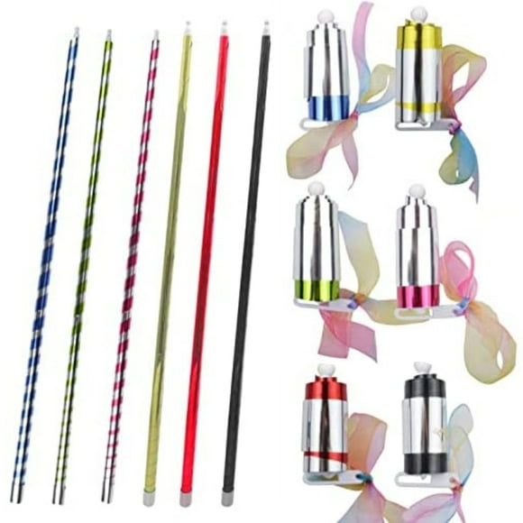 6 Pcs Pocket Staff Toy Retractable Collapsible Staff Professional Magician Performance Props Expandable Staff for Kids Magicians Gift for Boys 3-6 years