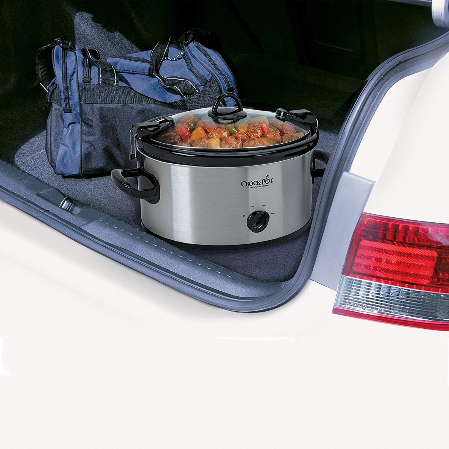 Crock-Pot 6-Quart Cook & Carry Oval Manual Portable Slow Cooker, Red -  SCCPVL600-R