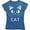 Blue, variant on Kitty Cat Face Women's Pet Kitten Lover Gift Meow Distressed T-Shirt