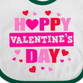 thumbnail image 4 of Inktastic Happy Valentine's Day with Hearts Boys or Girls Baby Bib, 4 of 4
