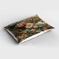 thumbnail image 2 of Ambesonne Floral Eucalyptus Pillow Sham, Art Nouveau Bloom, 26" X 20", Sepia Multicolor, 2 of 2