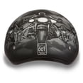 thumbnail image 3 of Daytona Helmets Motorcycle Half Helmet Skull Cap, Medium, Dull Black, Guns, 3 of 9
