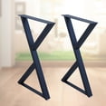 thumbnail image 6 of 28" Coffee Table Legs Metal Desk Leg Set 2 Heavy Duty Furniture Decoration Black, 6 of 15