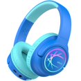 thumbnail image 1 of Auriculares Bluetooth iClever BTH18 para niños con luces LED 43H, color azul, 1 of 7