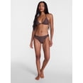 thumbnail image 2 of No Boundaries Reversible Polka Dot Triangle Bikini Top, Women's XXS-XXL, 2 of 5