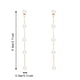thumbnail image 3 of Pendientes largos con borlas de perlas Pendientes finos colgantes de oro con borlas de perlas elegantes Pendientes de boda Accesorios para mujer Joyas Pendientes para mujer, 3 of 7