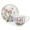 thumbnail image 6 of STPgoods Lavender Bone China Tea Cup and Saucer Set for 1 in Gift Box 6.76 fl oz Kitchen Teacup Porcelain Tea and Coffee Cup White Purple, 6 of 7