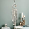 thumbnail image 3 of Creative Handmade Owl Pattern Hanging Dreamcatcher Tapestry Wall Decor, 3 of 6