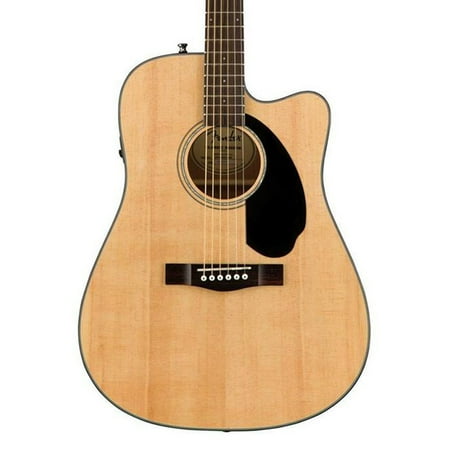 Fender Classic Design CD-60SCE Dreadnought Acoustic Electric Guitar, Natural