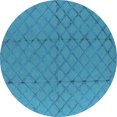 thumbnail image 1 of Ahgly Company Indoor Round Solid Light Blue Modern Area Rugs, 5' Round, 1 of 4