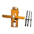 thumbnail image 1 of Herramienta para posicionar puertas de gabinetes, fácil instalación, plantilla ajustable para herrajes de gabinetes con 3 brocas, plantilla de montaje Naranja, 1 of 8
