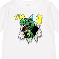 thumbnail image 4 of Inktastic I'm 3 Dinosaur Boys or Girls Long Sleeve Toddler T-Shirt, 4 of 5