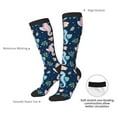 thumbnail image 4 of Naloa Seahorses And Plants Thigh High Socks Extra Long Stretchy Sock Women Over Knee High Opaque Stocking Daily Wear, 4 of 6