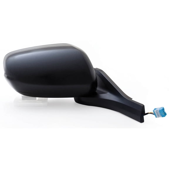 63595H - Fit System Passenger Side Mirror for 10-14 Honda Insight Base, LX Model, black, PTM cover, foldaway, Power
