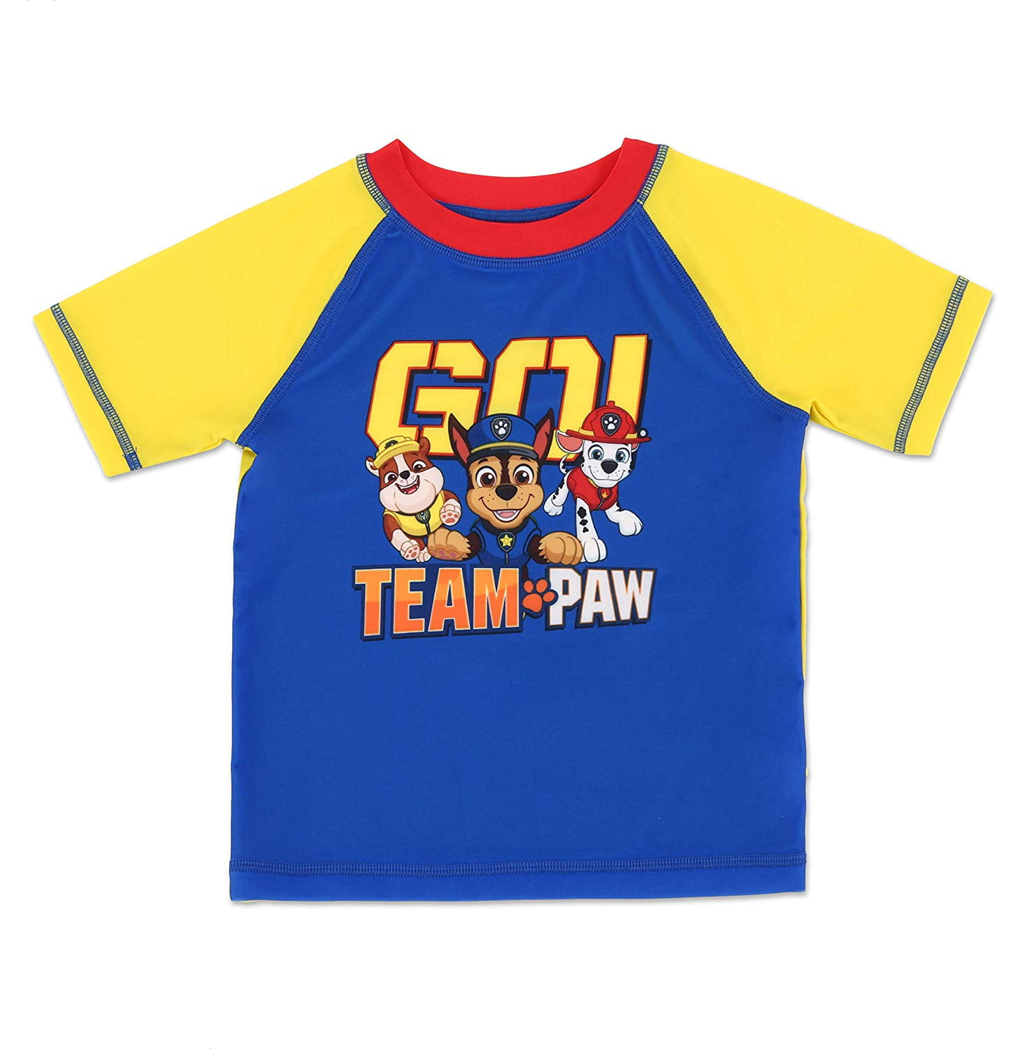 yellow swim shirt