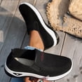 thumbnail image 6 of DeHolifer Women's Shoes Wide Arch Support Slip-On Orthowalk Sneakers Casual Breathable Walking Anti-Skid Sports Shoes, 6 of 8