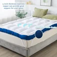 thumbnail image 4 of Memory Foam Pillow Top Mattress Topper - Extra Soft for Firm Bed, Anti-Slip Bottom with 4 Elastic Straps, Secure Fit Topper, 4 of 5