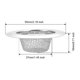 thumbnail image 2 of Uxcell 1.5 pulgadas colador de acero inoxidable para fregadero de cocina 2 paquetes, 2 of 4