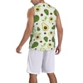 thumbnail image 2 of Sikiie Green Avocado Basketball Jersey Reversible Men's Mesh Athletic Sports Shirts Training Practice S-4XL3X-Large, 2 of 6