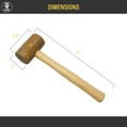 Rawhide Hammer 4 with 31/2" Face Jewelry Making Metal Forming