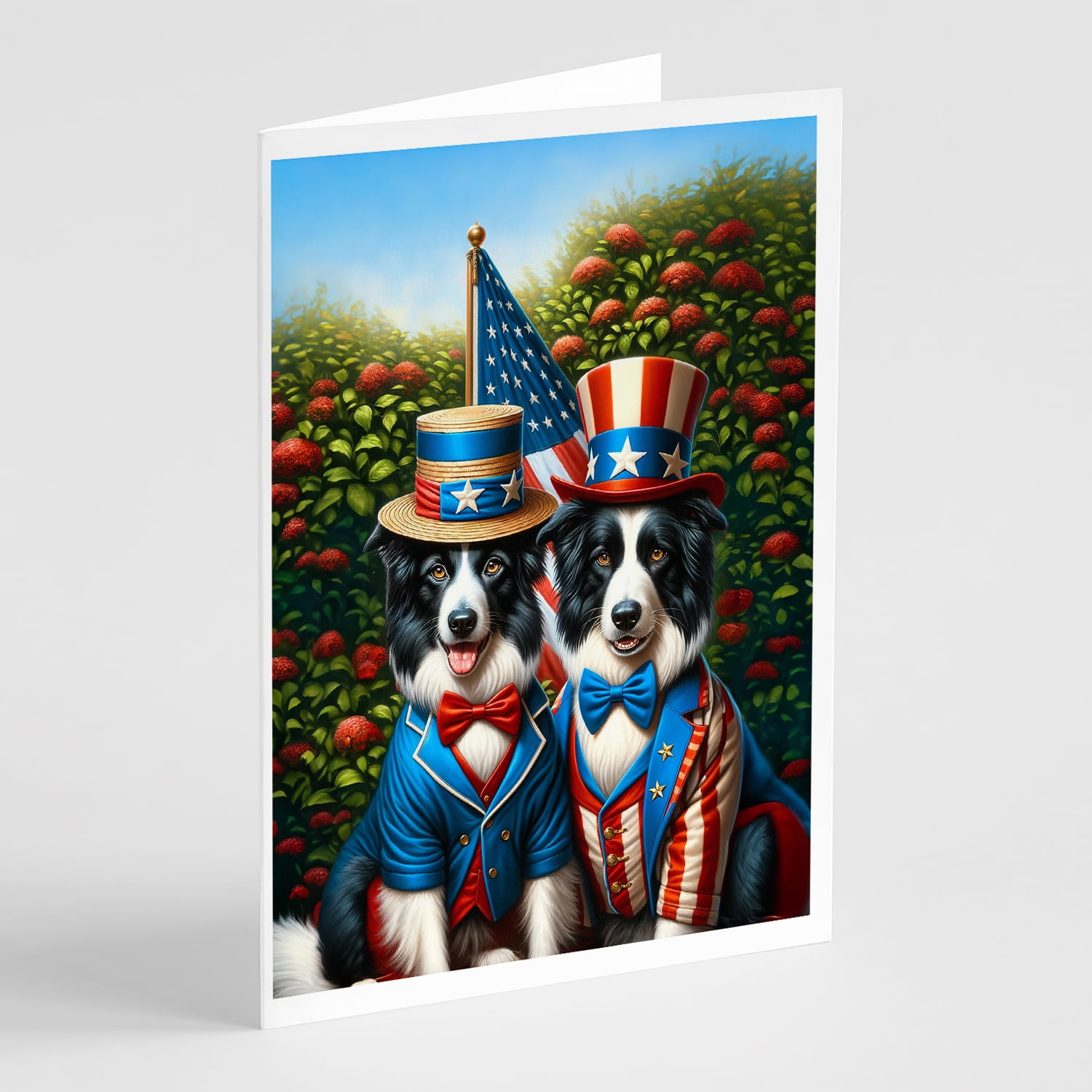 All American Chihuahua Greeting Cards Pack of 8 7 in x 5 in
