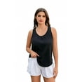 thumbnail image 3 of Pinspark Women's Racerback Yoga Tank Top Sleeveless Athletic Shirt Long Length Gym Tops Lightweight Workout Running Shirts, 3 of 7