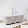 thumbnail image 3 of Safavieh Jaymie Pine Wood Bench in Light Gray / Black, 3 of 5