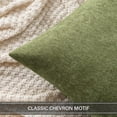thumbnail image 3 of Pack of 2 Sage Green Decorative Pillow Covers 20x20 Inch Soft Chenille Couch Spring Throw Pillows Farmhouse Cushion Covers for Home Decor Sofa Bedroom Living Room, 3 of 6