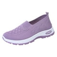 thumbnail image 3 of Womens Orthopedic Slip on Walking Shoes Comfort Anti Skid Nursing Work Sneakers with Arch Support, 3 of 5