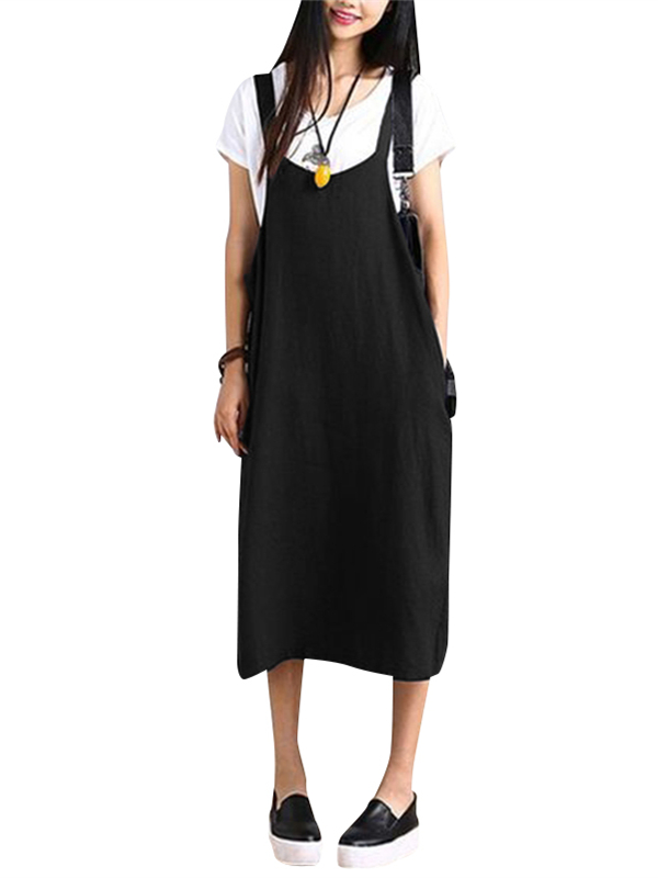 dungaree type dress