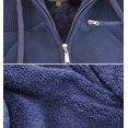 thumbnail image 3 of Boy’s Soft Sherpa Lined Juniors Youth Fleece Sweater Kids Zipper Hoodie Jacket (Navy, XL(18) ), 3 of 3