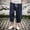 Navy, variant on WWV Men Capri Pants Mens Cropped Pants Pocket Drawstring Elastic Waist Trousers Solid Color Fashion Regular Fit Vacation Party Cotton Linen Pants Beige L