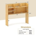 thumbnail image 3 of Gymax 3-Tier  Desktop Bookshelf w/ 6 Shelves Desk Organizer for Computer Desk, 3 of 10