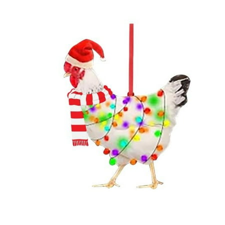 

Hinvhai Clearance Christmas Scarves Chicken Decorations Wooden Outdoor Decorations Christmas Decorations Christmas Scarves and Home Decoration Pendants